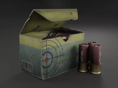 Shotgun  Ammo Low-poly 3D model