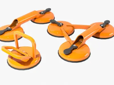 Glass Suction Pack Low-poly 3D model