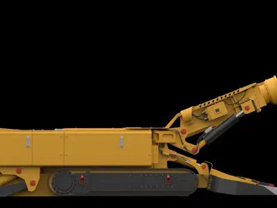 RoadheaderEBZ160 mining machine 3D model