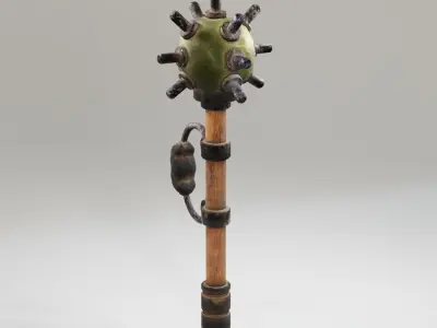 Post Apocalyptic Weapon Low-poly 3D model purchase