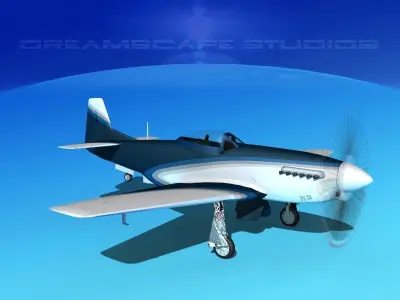 P-51 Mustang Sport V08 3D model