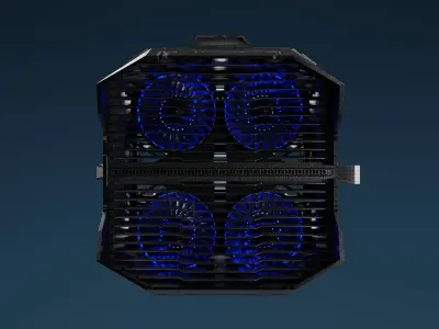 VTOL Engine Low-poly 3D model