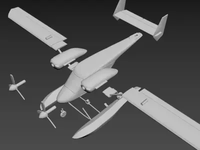 Accord-201 Discovery-201 airplane 3D print model