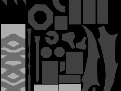 Chaos Scythe Low-poly 3D model