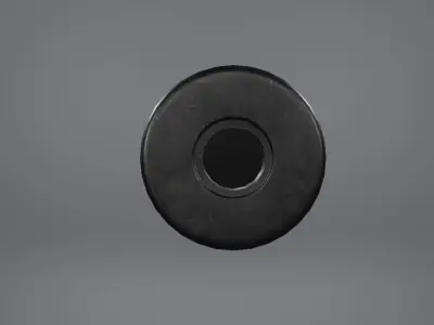 PBS-1 Russian Silencer Low-poly 3D model