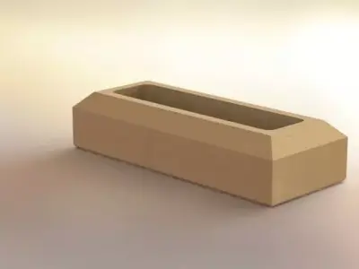 Beech card holder Free 3D model