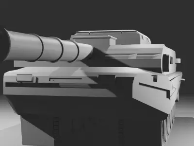 The Battle Tank Low-poly 3D model