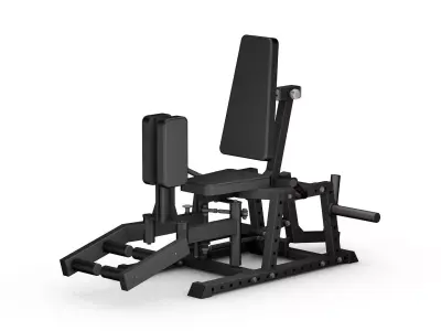Gym Equipment set of 8 3D model