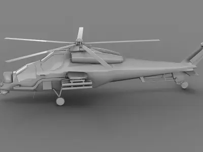 Helicopter Base Mesh Free Free low-poly 3D model
