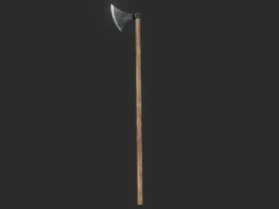 Viking Dane Axe Low-poly 3D model