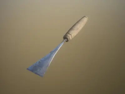 Game Ready LP Chisel Carpenter Viking Medieval PBR Low-poly 3D model