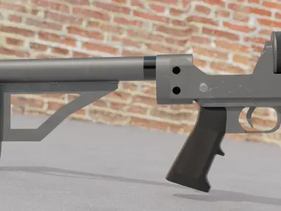 Serbu RN50 rigged 3D model