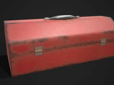 Old Toolbox Free low-poly 3D model
