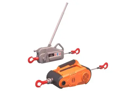 tirfor two electric tools 3D model