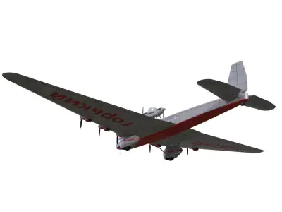 tupolev ant-20 maxim gorky 3D model purchase