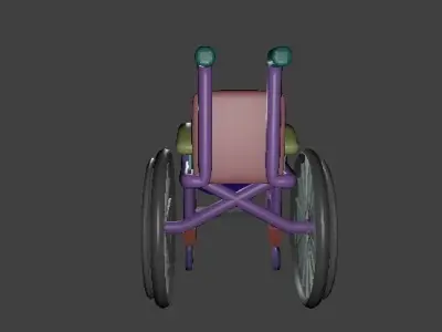 wheelchair for children free version Free 3D model