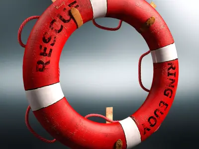 Lifebuoy life preserver 3D model