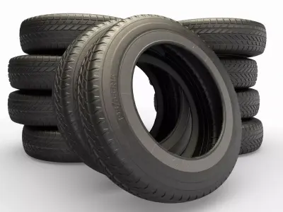Car Tire 3D model V2