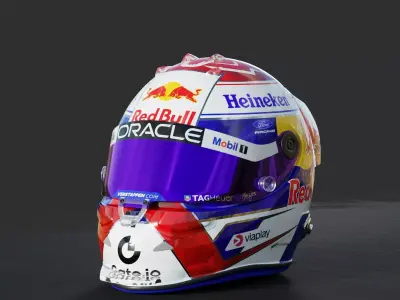 F1 Red Bull Team Helmets 2026 3D model