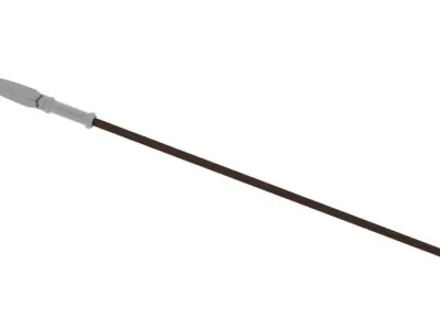 Spear wooden 3D model