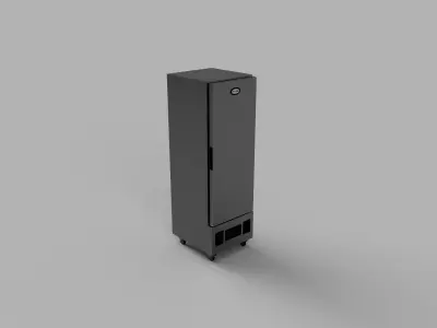 Single Upright Refrigerator or Freezer 3D model