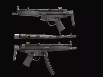 MP5 Submachine Gun 3D model