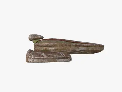 Alien Spaceship UFO H11 Abandoned - Sci Fi Spacecraft Design Low-poly 3D model
