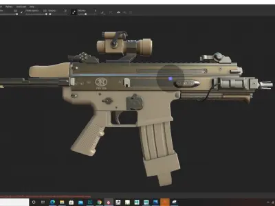 SCAR-L-special edition-Low-poly  3D model