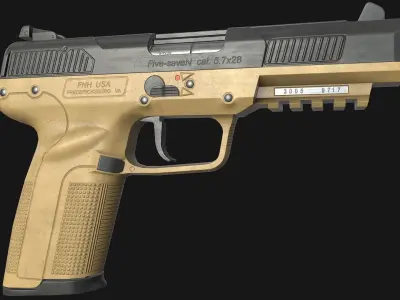 FN Five-seveN Low-poly 3D model purchase