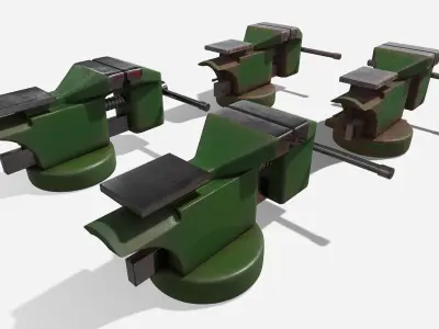 Hand Vice Low-poly 3D model