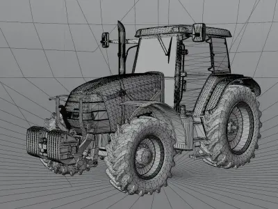 Case IH MXM 190 Tractor 3D model