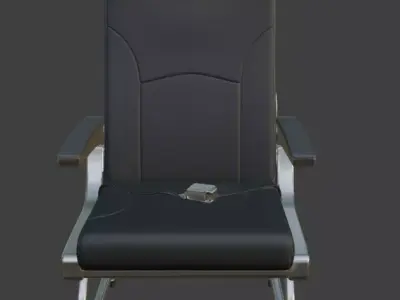 airplane seat chair 3D model