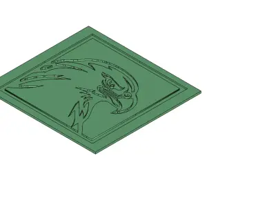 Majestic Eagle Head Wall Art Mold for Casting 3D model