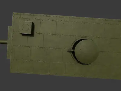 Tank Project by Mendeleev Low-poly 3D model