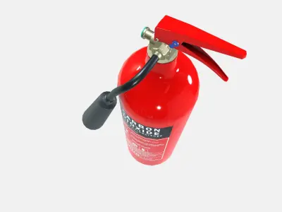 CO2 Fire Extinguisher 3D model