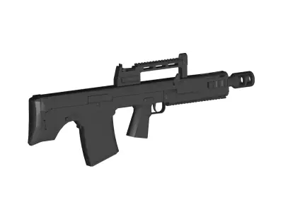 shak-12 assault rifle 3D model