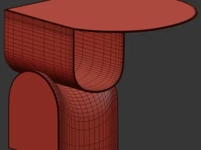 Vague coffee table 02 By Bonaldo 3D model