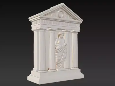 Ancient Greek Wall Relief Decor Series 1 3D print model
