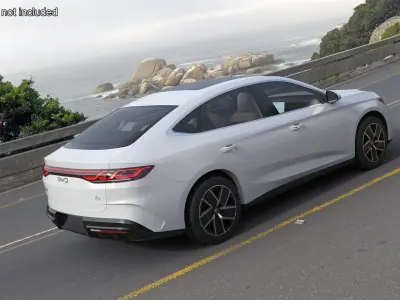 BYD Qin L Hybrid Sedan 2024 White 3D model