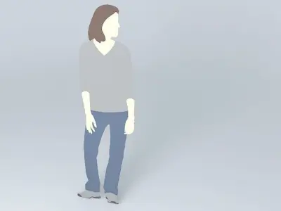 cunard woman Free 3D model