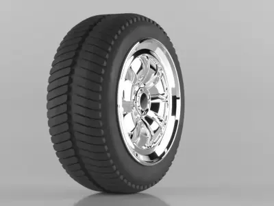 unusual Tire or tyre High poly design 50 percent off 3D model