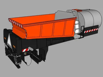 Repandeuse gravilloneuse Acmar 3D model