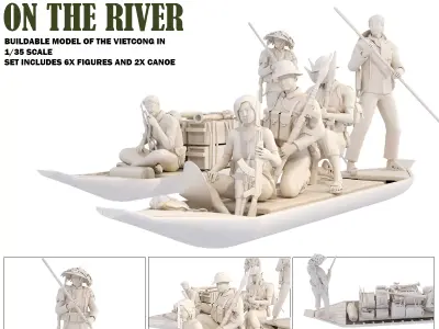 Vietcong on the River 1-35  3D print model