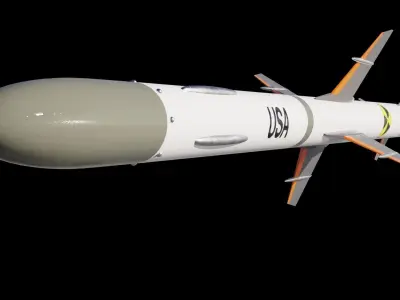 Two Missiles 3D models 3D Model Pack