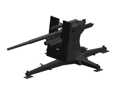  Flak German 88 mm  3D model