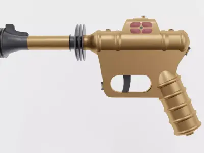 scifi guns 3D model