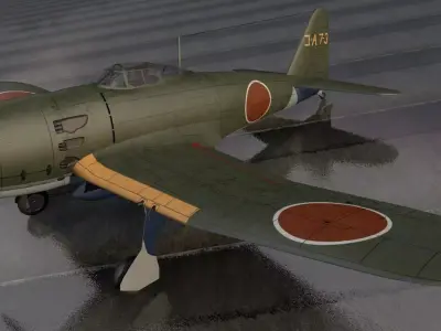 Mitsubishi A7M1 Reppu - aka SAM 3D model