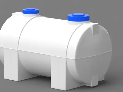 Plastic Water Tank 3D model