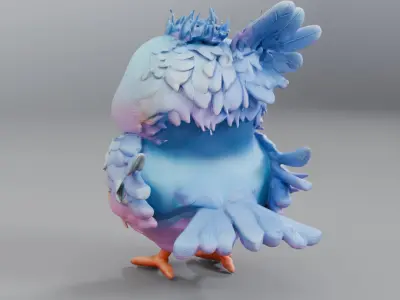 bird statue 3D model