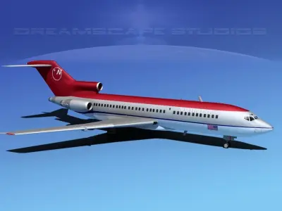 Boeing 727-100 Northwest 2 3D model